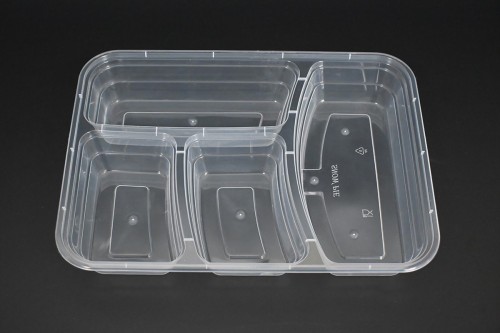 High-quality PP four-grid square food box