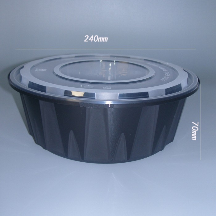 PP bucket-style tamper-evident food container