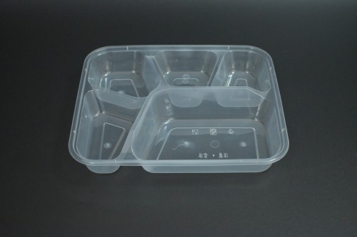 PP five-layer square lunch box