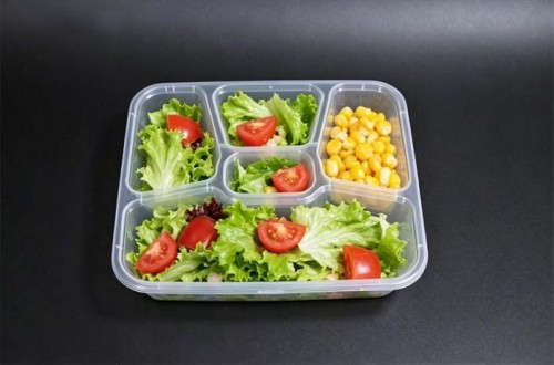 PP five-layer square lunch box