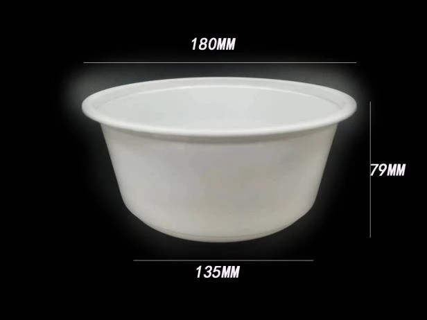 PP thermoformed round-bottom bucket container